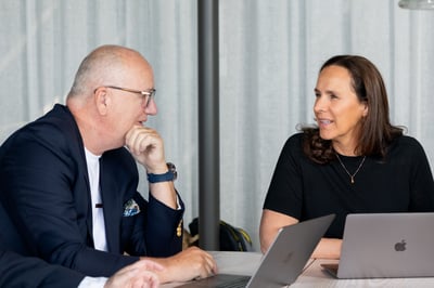 Harold Sletten og Hilde Lekven in action for Agile Interim